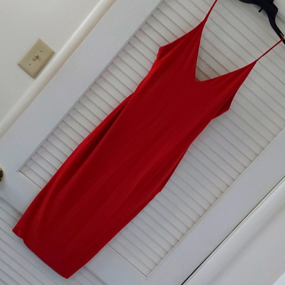 Burgundy midi dress